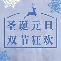 【H5微传单】简约风双旦圣诞元旦商城促销活动宣传