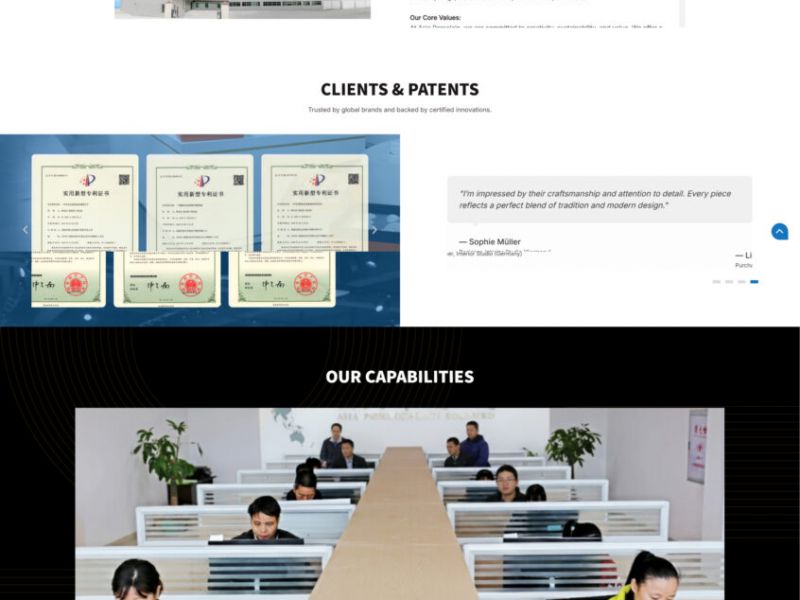 瓷器工艺外贸网站案例